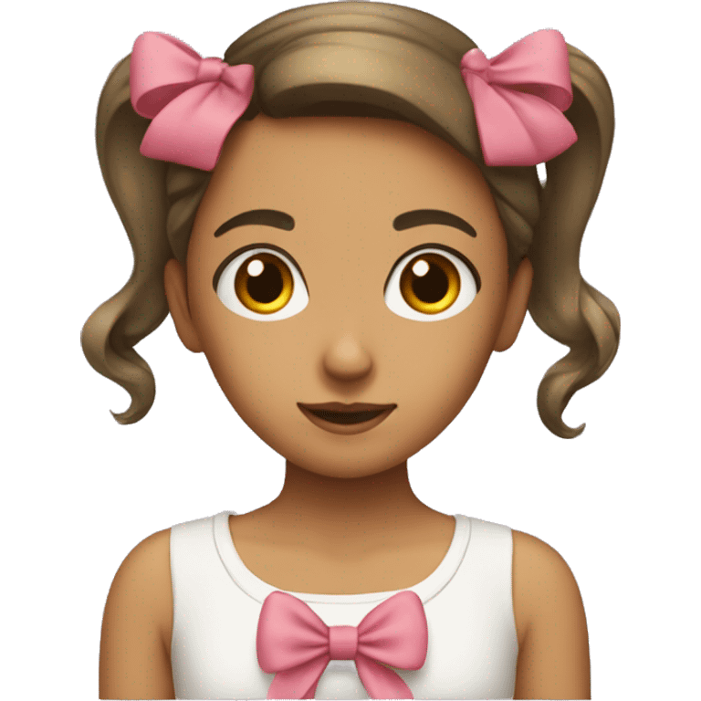 Girl with bow emoji