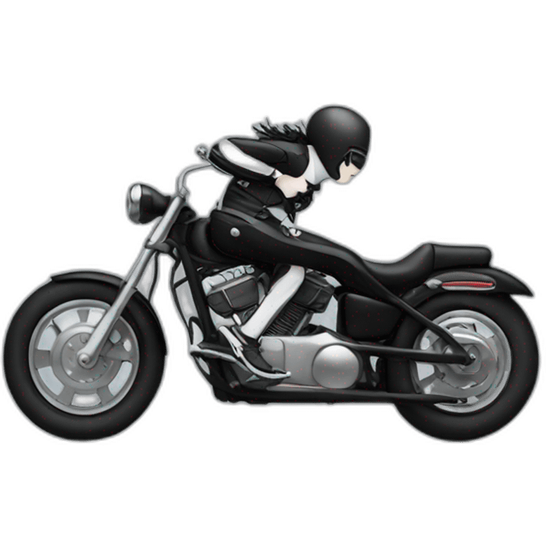 Jack White on a motorcycle  emoji