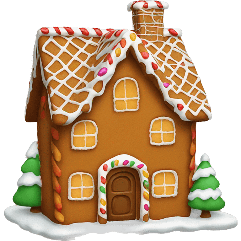 Ginger bread house emoji