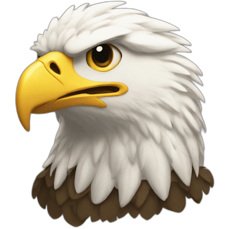 Glad eagle emoji