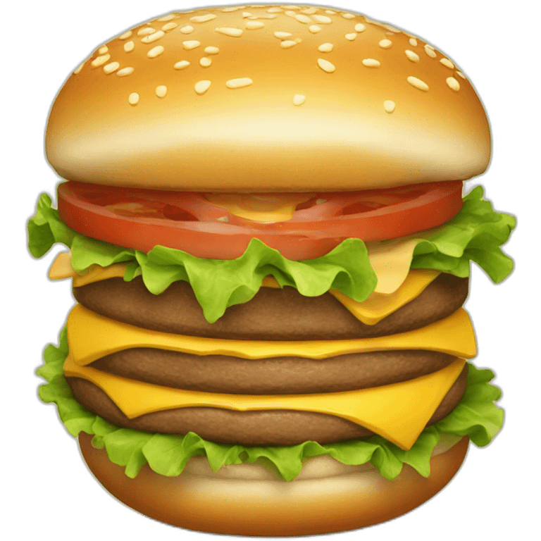 happy burger emoji