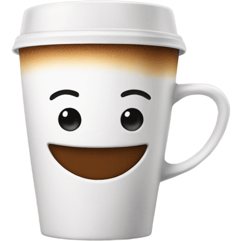 Coffe cup saying good morning emoji