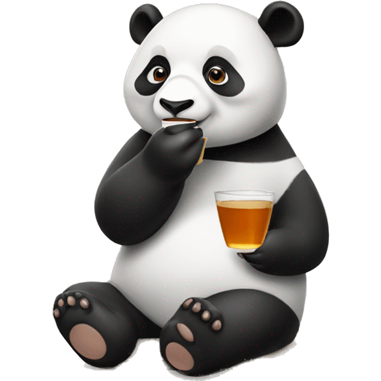  panda drinking Cup of tea emoji