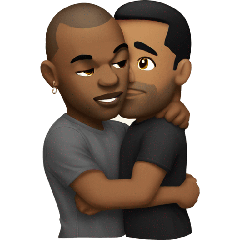 Mike Tyson kissing Drake  emoji