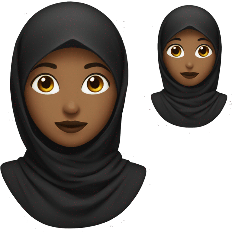 Femme noir avec hijab  emoji