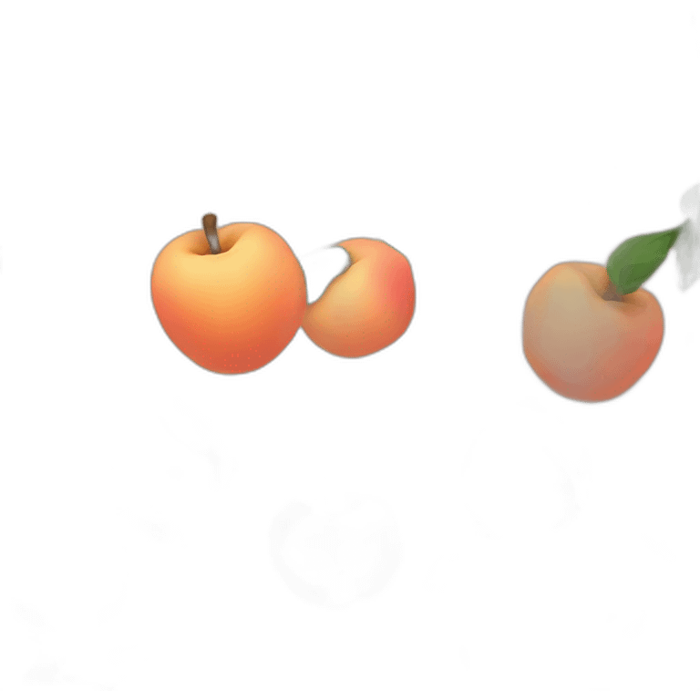 Aim on peach emoji