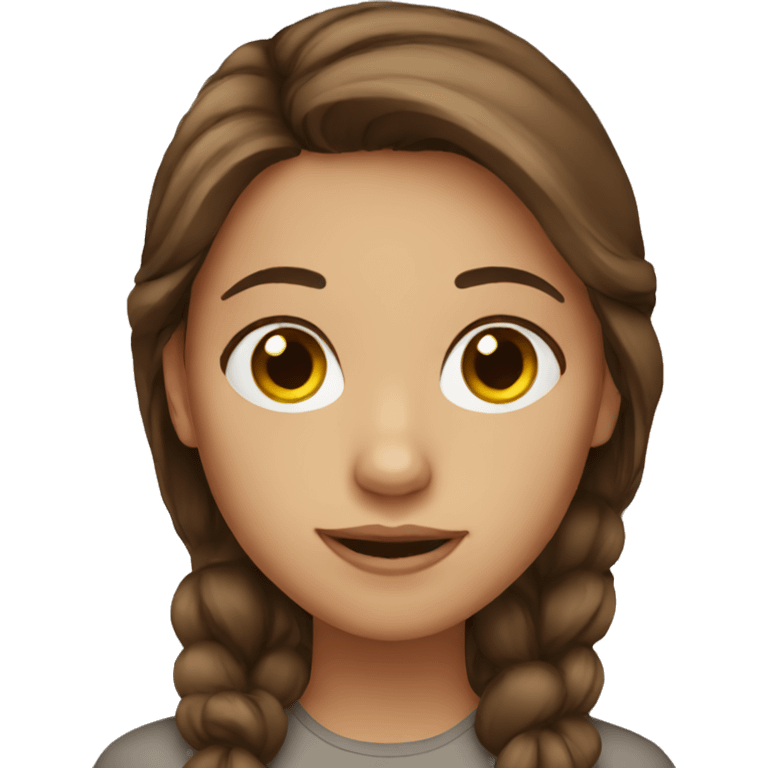 brown haired girl emoji