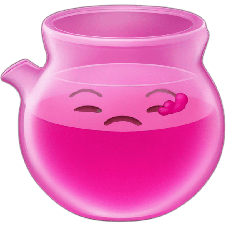 the words "consent is like tea" in hot pink bubble case emoji