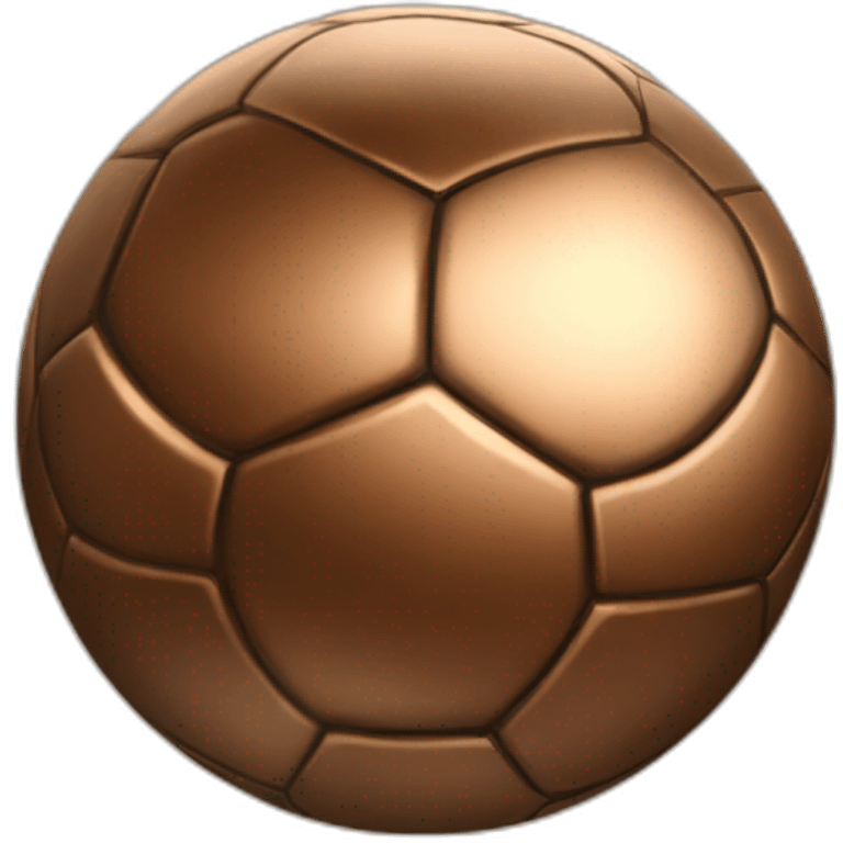 Soccer Ball bronze color emoji