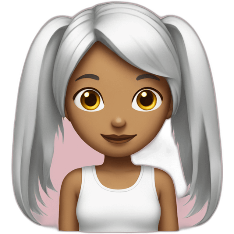 girl with bunnie ears emoji