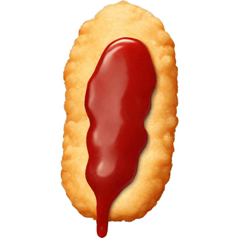 Chicken fingers and ketchup  emoji