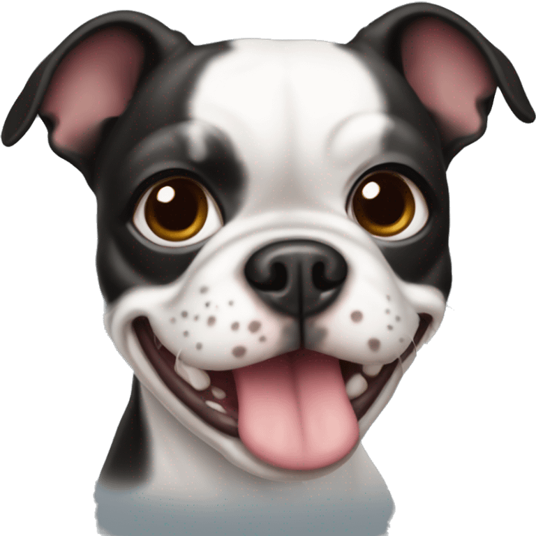 Boston terrier hembra enferma  emoji