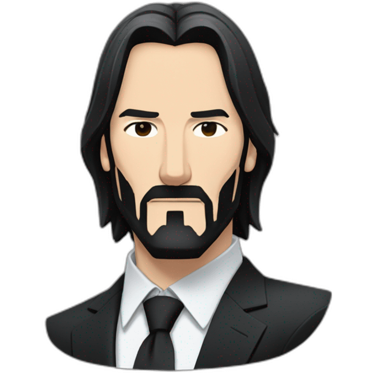 Anime-John-Wick-wearing-black-suit-perfectly-centered emoji