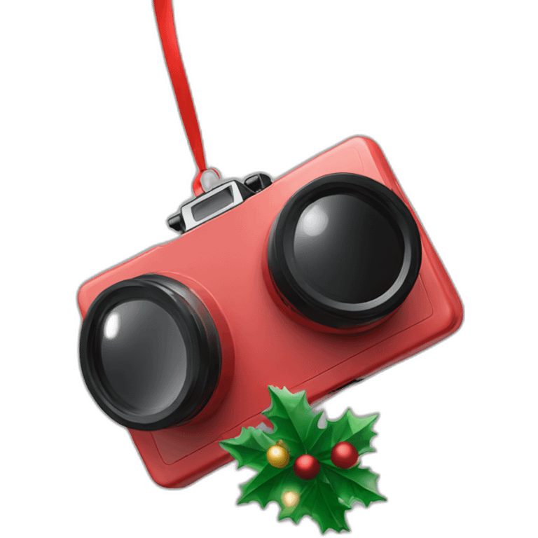 stereo vr camera christmas decoration emoji