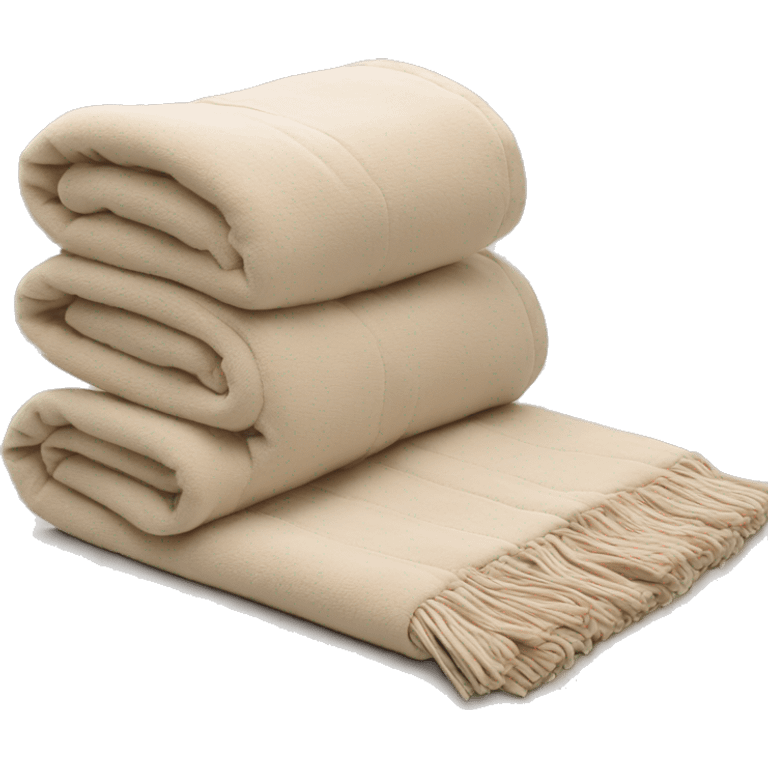 Bundle blanket beige emoji