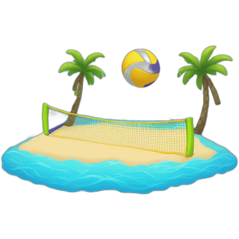 beach tennis emoji