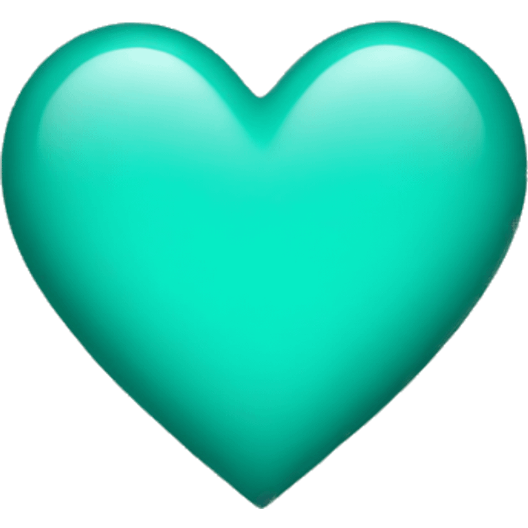 Teal heart  emoji