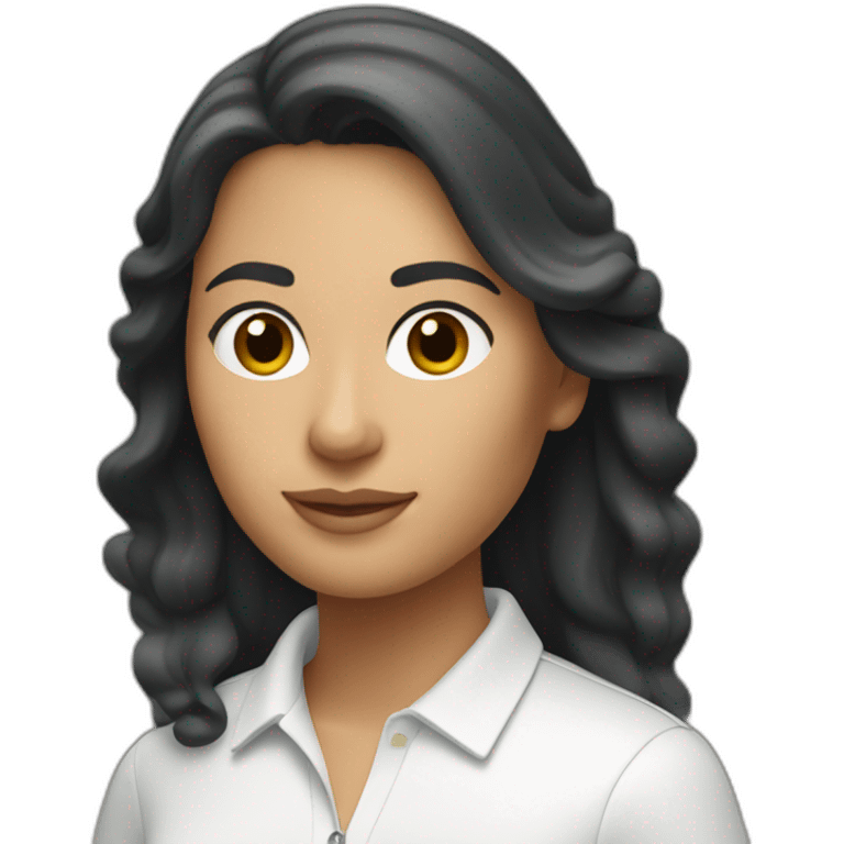 Latin woman using Lacoste  emoji