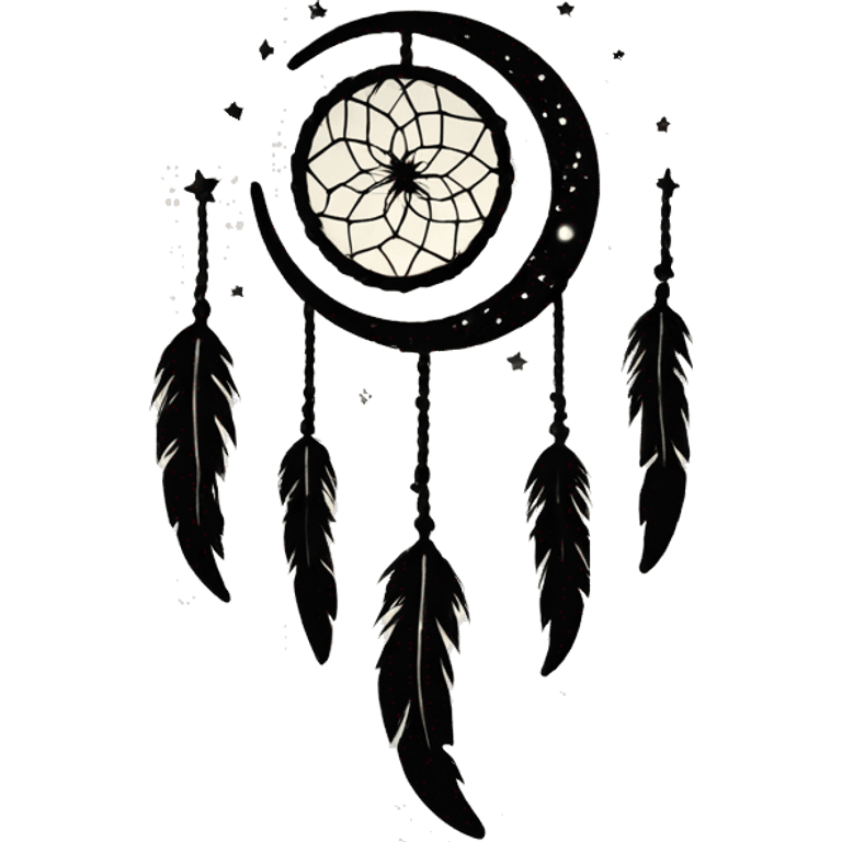 crescent-stars-dreamcatcher emoji