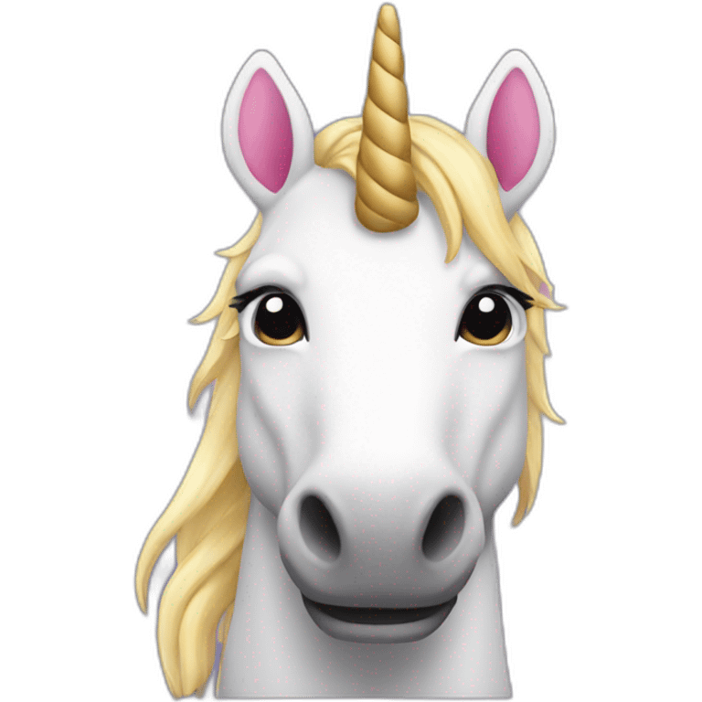 apple unicorn emoji front view emoji