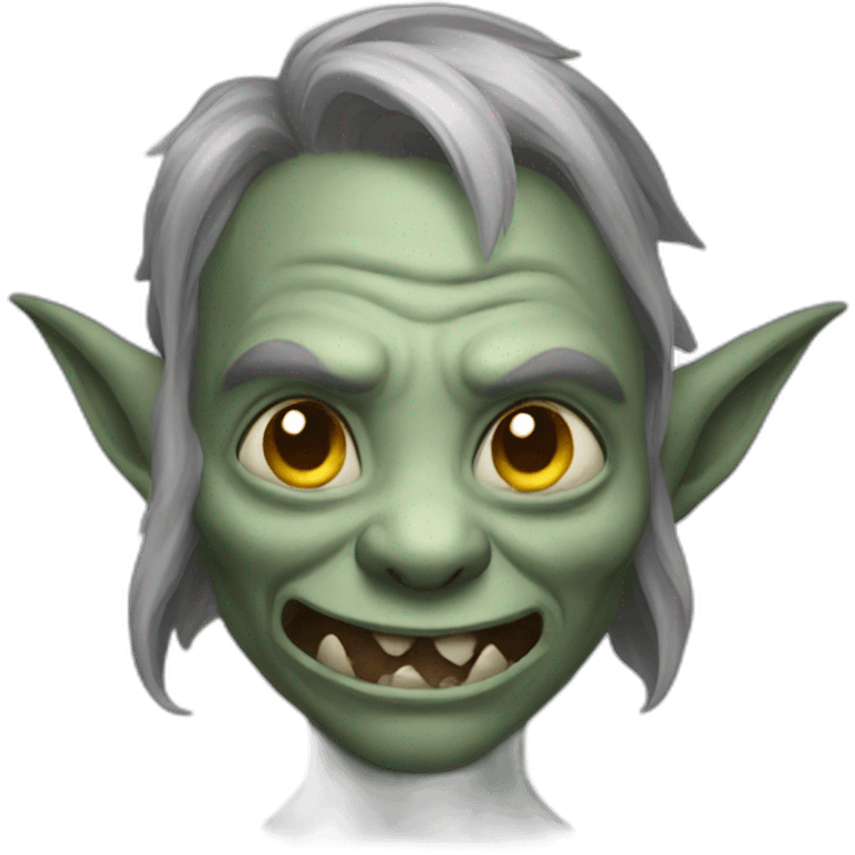 beautiful grey goblin emoji