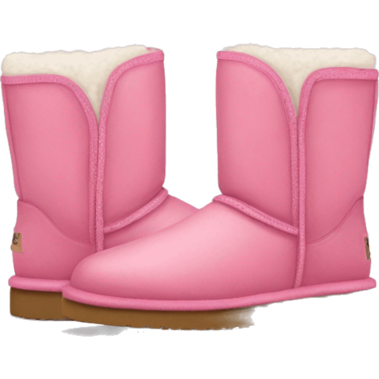 A pink pair of uggs emoji