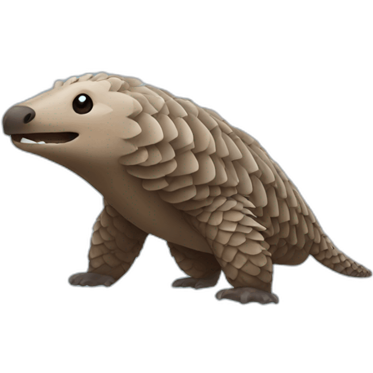 swimming pangolin emoji