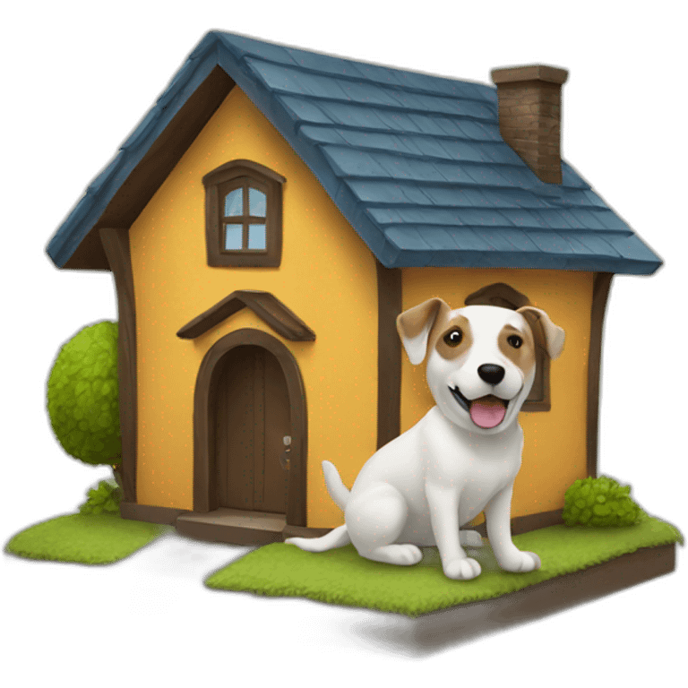 house with dog emoji