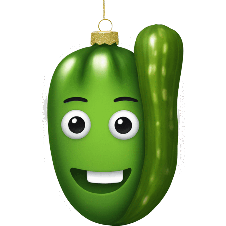 Pickle ornament emoji