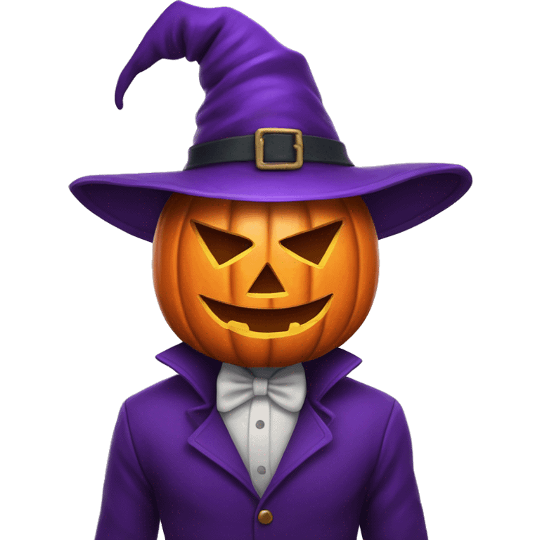 animated Purple jack o lantern  emoji