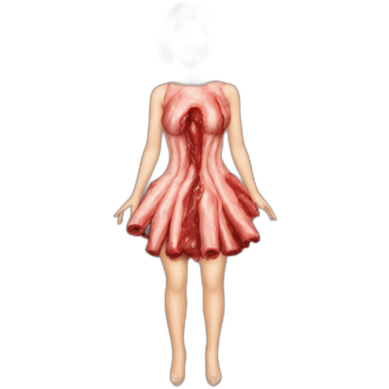 Lady Gaga meat dress emoji