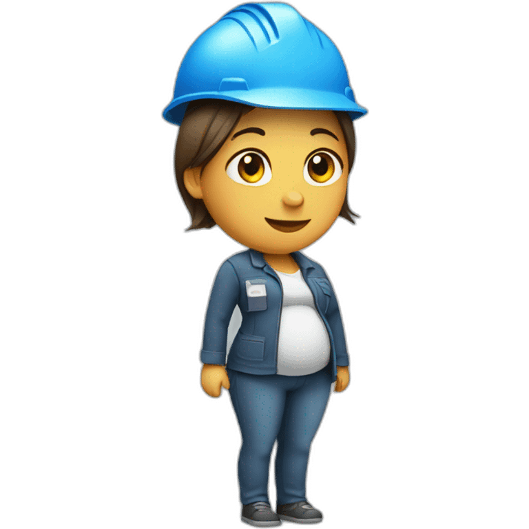 Pregnant engineer emoji