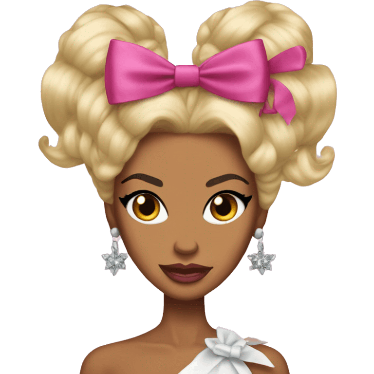 coquette RuPaul with bows emoji