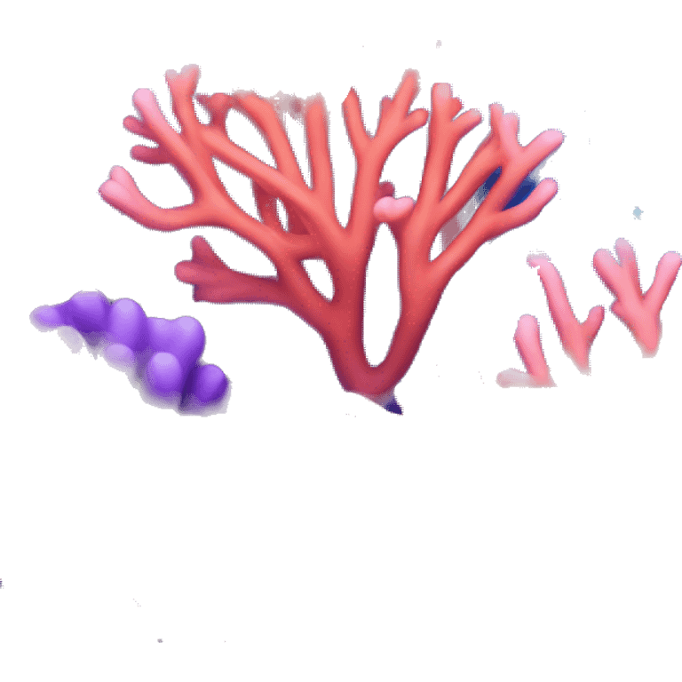 colourful coral emoji