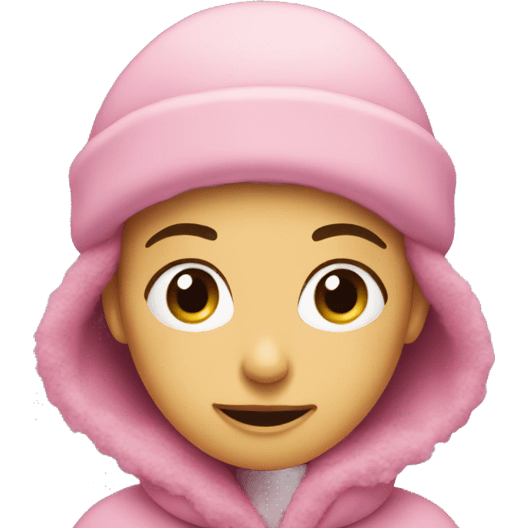 Pink winter emoji