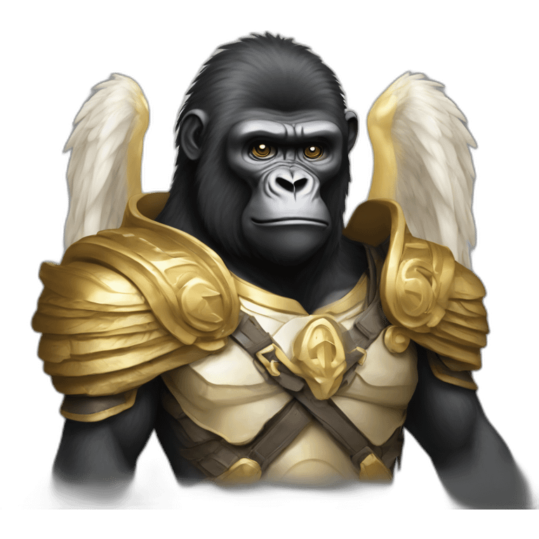 Gorilla archangel Michael emoji