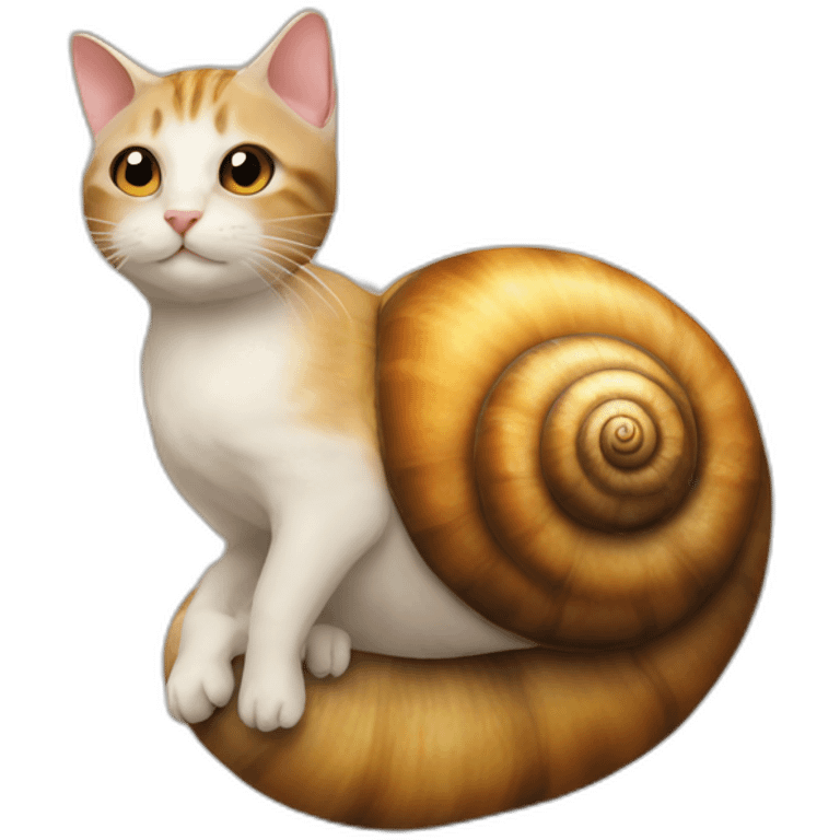 Snail cat emoji