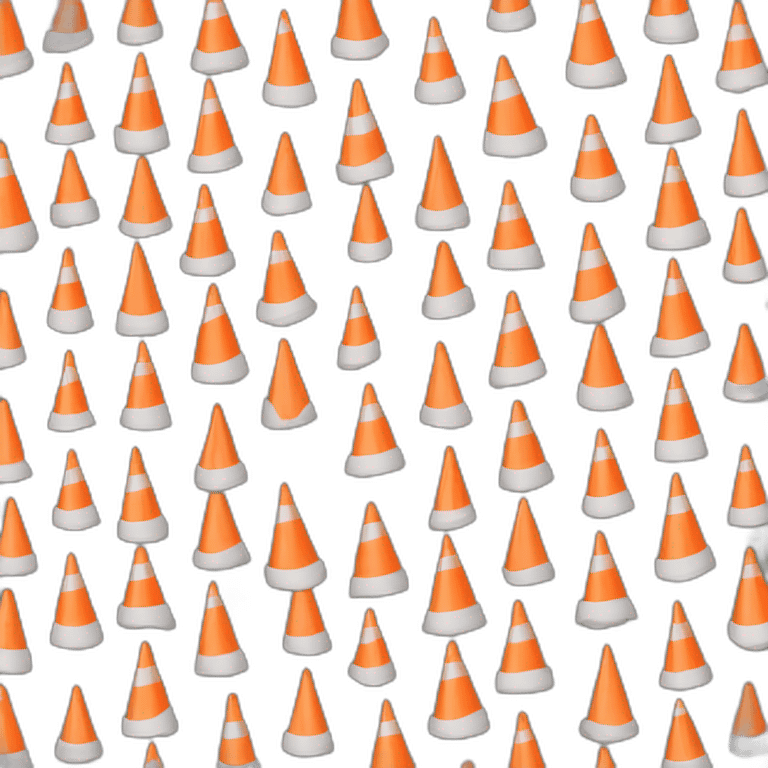 big traffic cone emoji