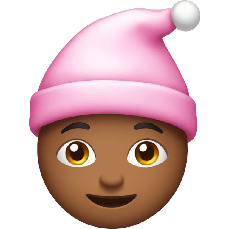 Christmas emoji in pink  emoji