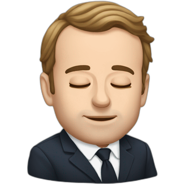 Sleeping emmanuel macron emoji