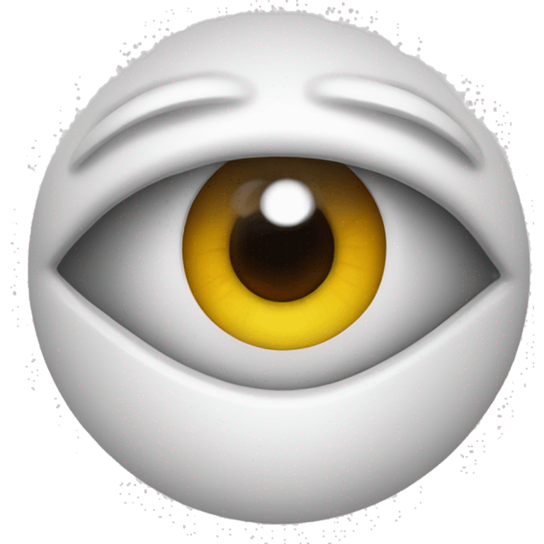 one-eyed figure on white background emoji