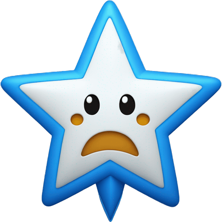 blue star points up arrow emoji