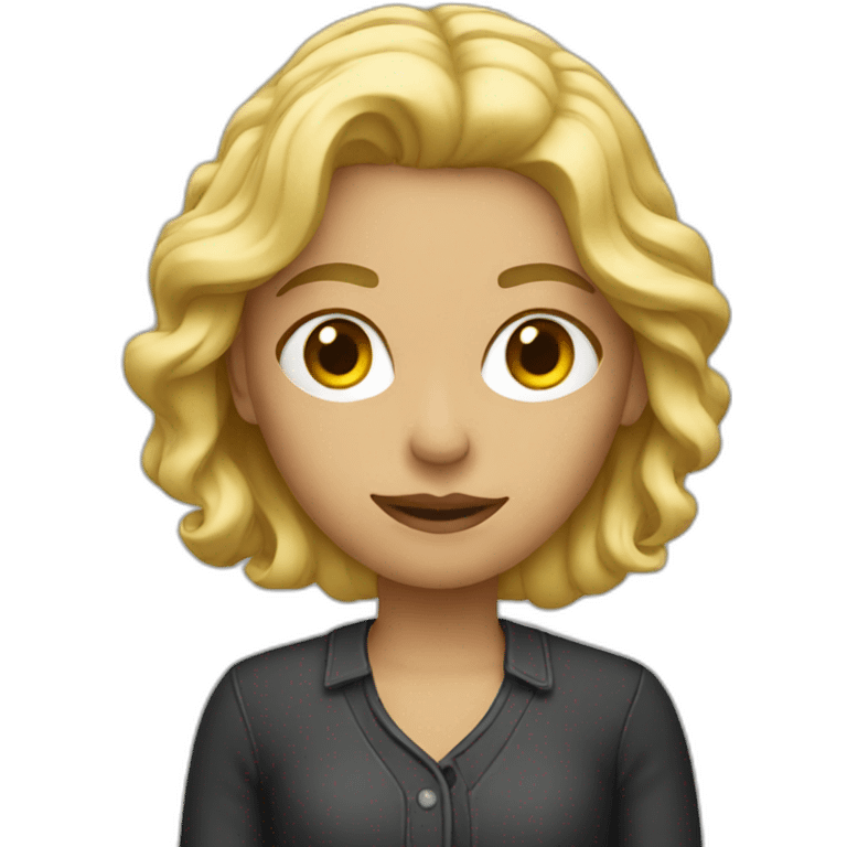 a blonde filmmaker emoji