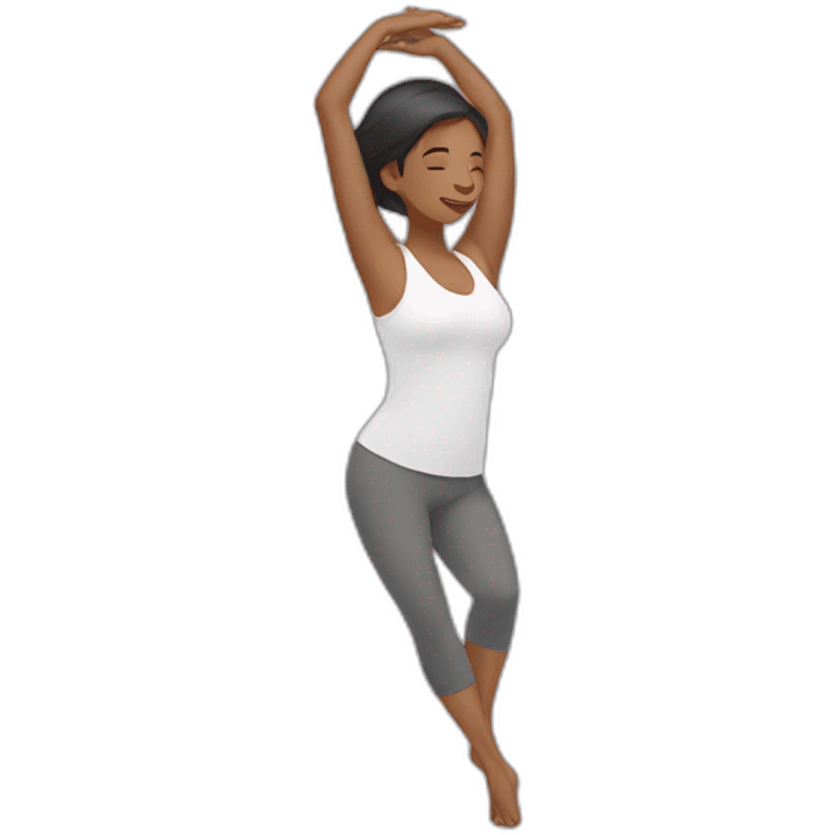 morning stretching emoji