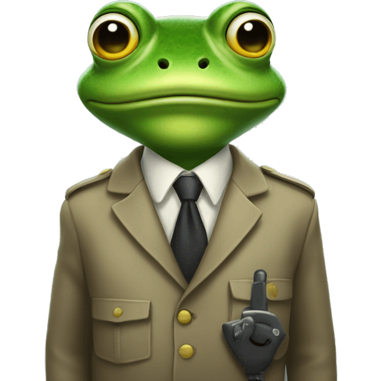 frog solving a crime  emoji