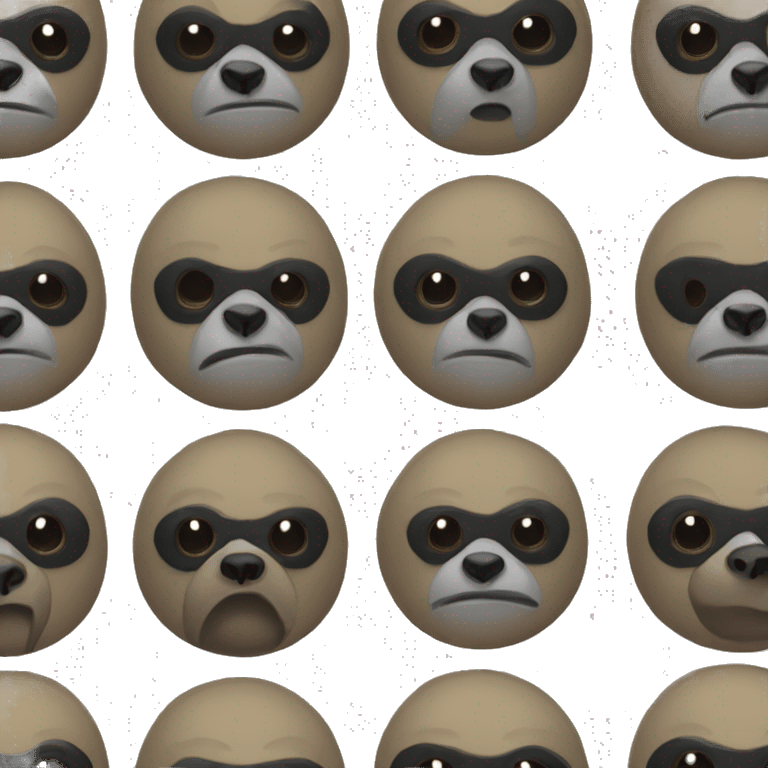 Sloth robber emoji