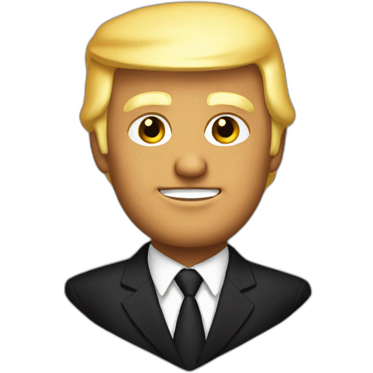 trump in black emoji