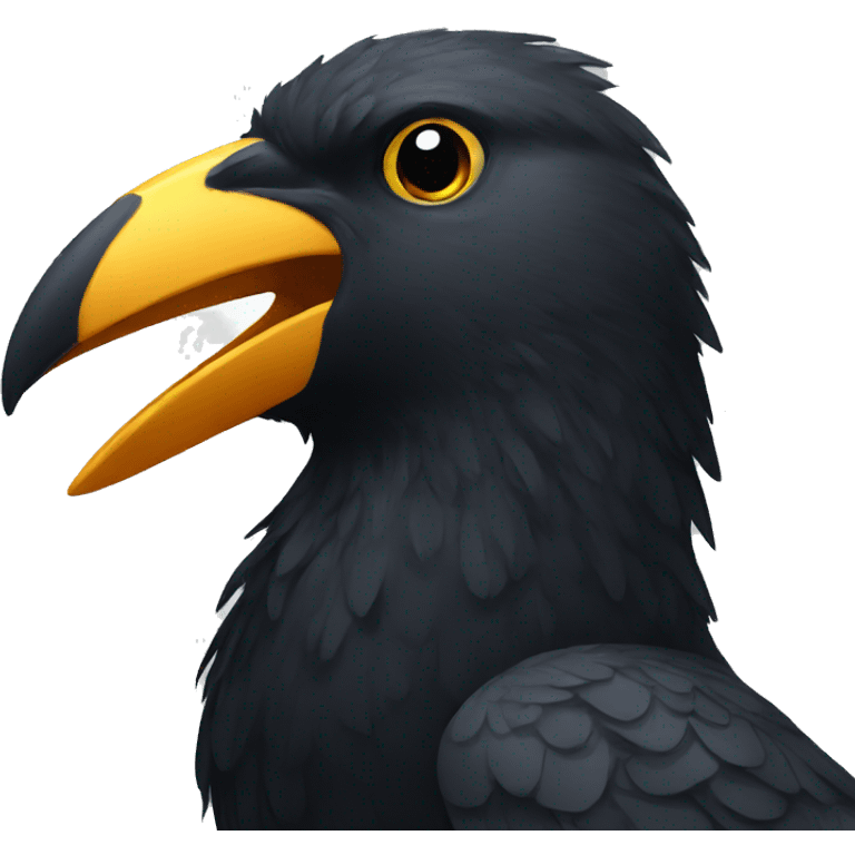 black bird head emoji