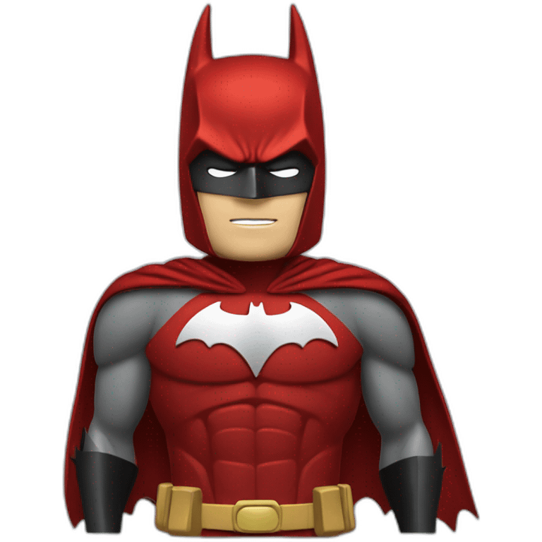 batman de vermelho emoji