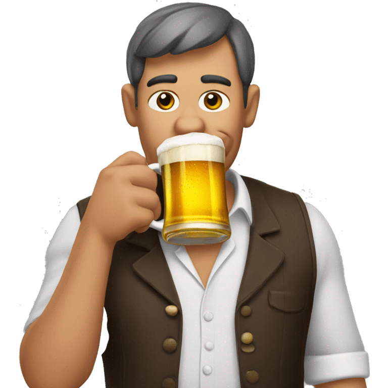 Mr. paunchy drinking beer  emoji